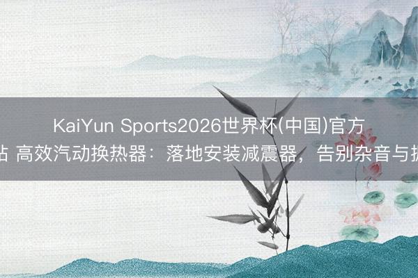 KaiYun Sports2026世界杯(中国)官方网站 高效汽动换热器：落地安装减震器，告别杂音与振动