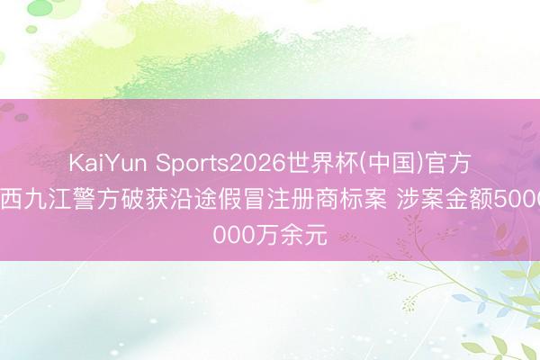 KaiYun Sports2026世界杯(中国)官方网站 江西九江警方破获沿途假冒注册商标案 涉案金额5000万余元