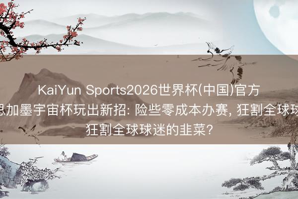 KaiYun Sports2026世界杯(中国)官方网站 好意思加墨宇宙杯玩出新招: 险些零成本办赛， 狂割全球球迷的韭菜?