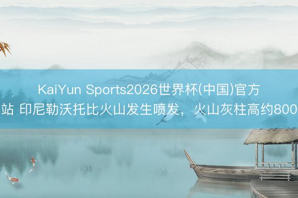KaiYun Sports2026世界杯(中国)官方网站 印尼勒沃托比火山发生喷发，火山灰柱高约800米